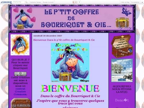 Le p'tit coffre de Bourriquet & Cie
