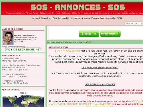 SOS ANNONCES SOS