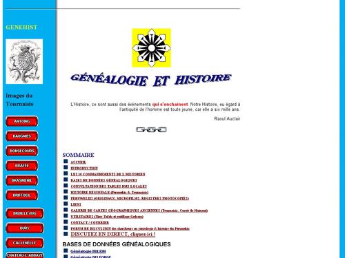 GENEHIST Généalogie et Histoire