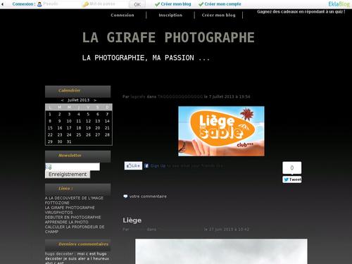 LA GIRAFE PHOTOGRAPHE