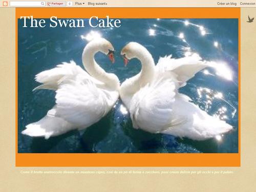 the swan cake