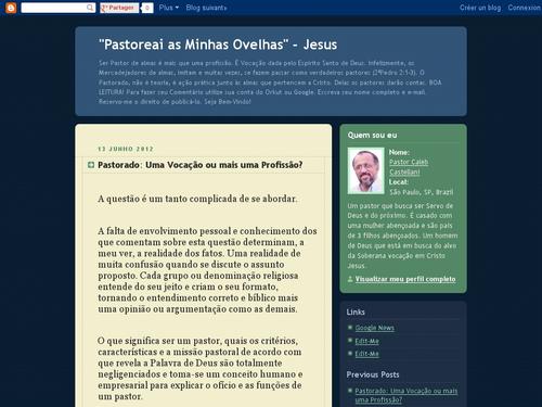 Blog do Pastor