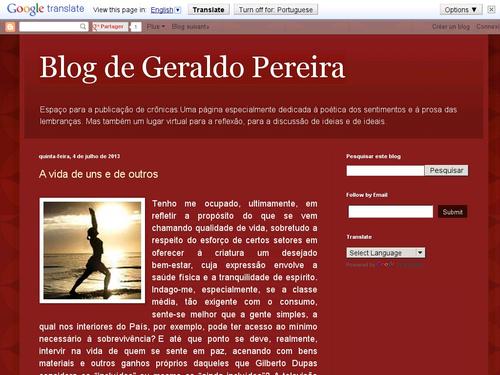 Blog de Geraldo Pereira