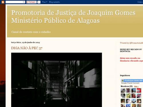 Promotoria de Justiça de Joaquim Gomes