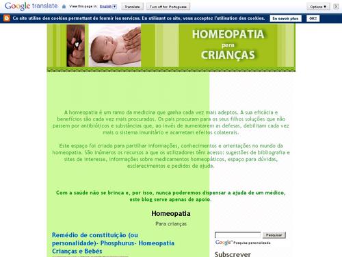 Homeopatia para Crianças e Bebés