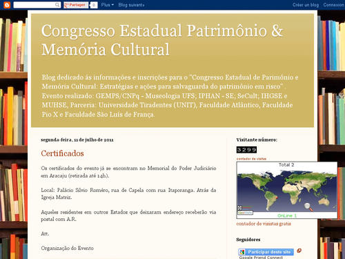 CONGRESSO ESTADUAL DE MEMÓRIA E PATRIMÔNIO CULTURAL. 