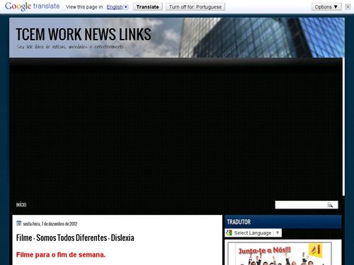 Tcem Work News Links  Seu link diário de notícias, variedades e entretenimento.