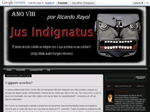 Jus Indignatus por Ricardo Rayol