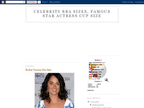 Celebrity Bra Sizes, Famous Star Actress Cup Size 