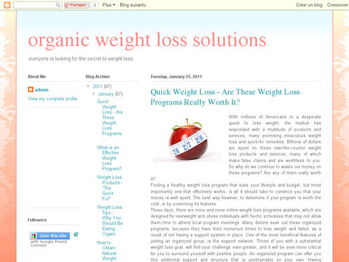organic weight loss solutions 