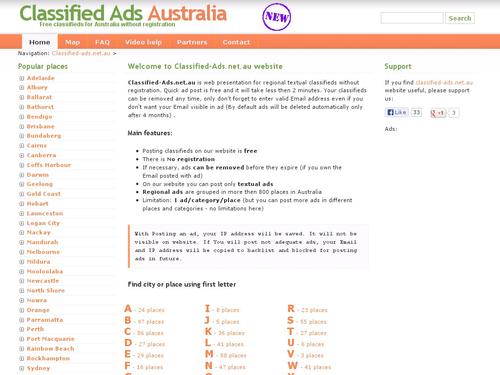 Classified ads for Australia