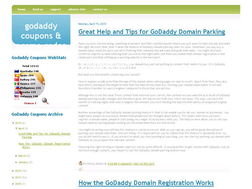 GODADDY COUPON AND PROMO CODES