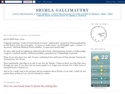 Shimla Gallimaufry