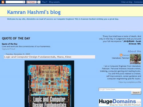 Kamran Hashmi's Blog!