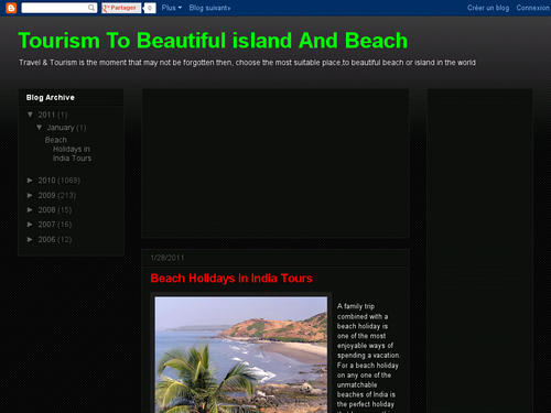 Tourism To Beautiful island And Beach