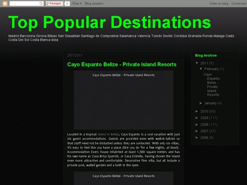 Top Popular Destinations