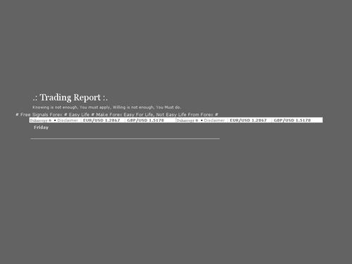 Trading Report