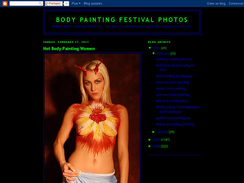 body painting festival photos