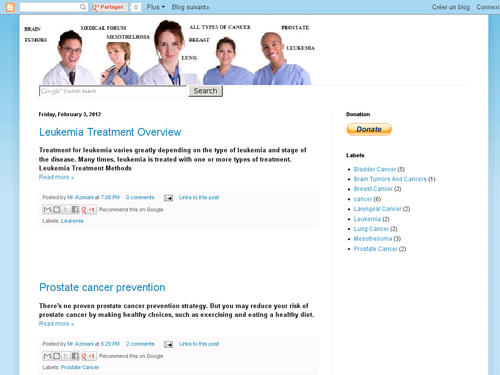 What is lung cancer? lung cancer, breast cancer, prostate cancer, laryngeal cancer, leukemia