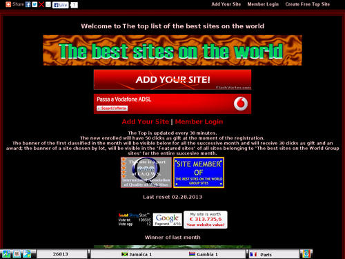 The best sites on the world