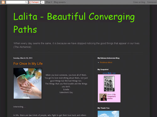 Lalita - Beautiful Converging Paths