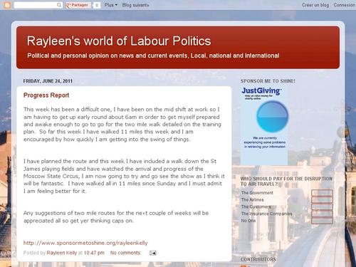 Rayleens world of Labour Politics