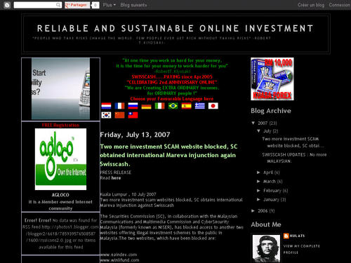 Reliable and Sustainable Online Investment