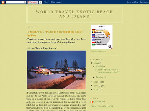 World Travel Exotic Beach and Island 