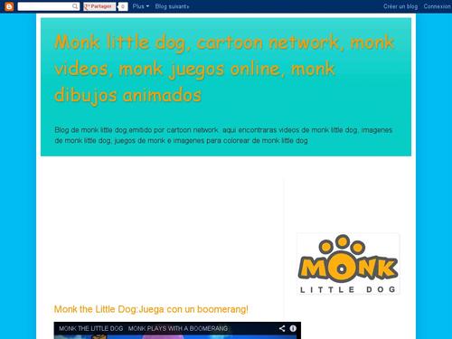 Monk little dog, cartoon network, monk videos, monk juegos online, monk dibujos animados