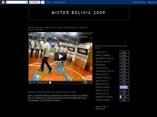 mister bolivia 2009 
