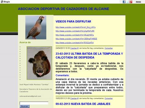 ASOCICION DEPORTIVA DE CAZADORES DE ALCAINE