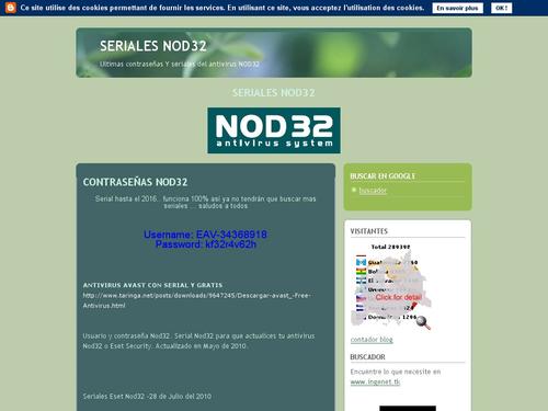 seriales nod32