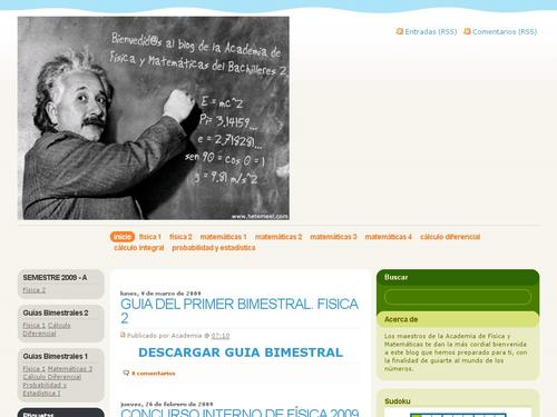 e- portafolio de la Academia Físico - Matemáticos