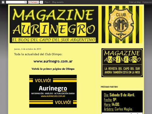 Magazine Aurinegro  (Olimpo - Bahía Blanca)