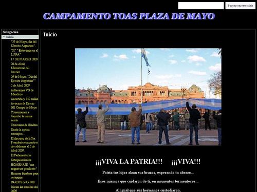 Campamento TOAS Plaza de Mayo