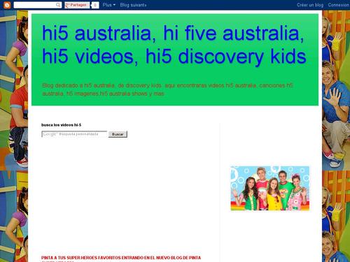 hi5 australia, hi five australia, hi5 videos, hi5 discovery kids