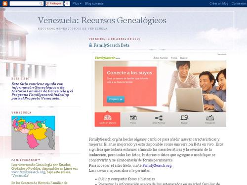 Venezuela: Recursos Genealogicos