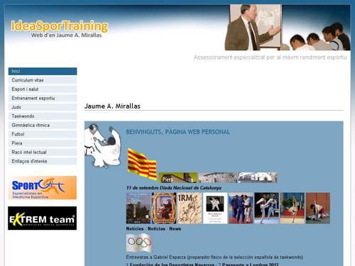 IdeaSporTraining, web d'en Jaume A. Mirallas