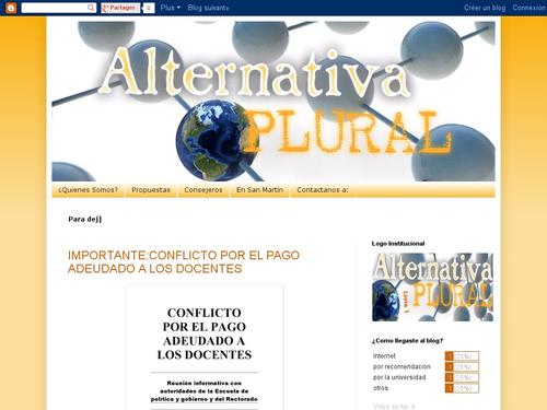 Alternativa Plural, agrupacion estudiantil de la Universidad de San Martin