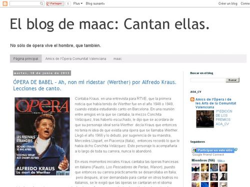 Cantan ellas - El blog de maac