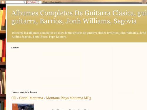 Cd's De Guitarra Clasica y Albumes Completos Descarga Directa