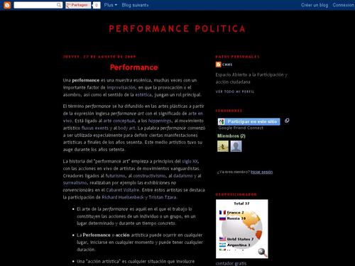performance politica