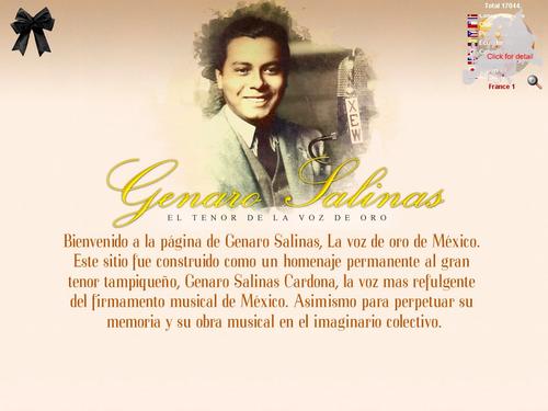 Ganaro Salinas, El tenor de la voz de oro