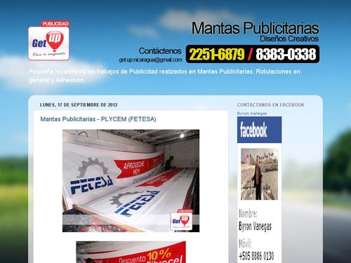 MANTAS PUBLICITARIAS NICARAGUA