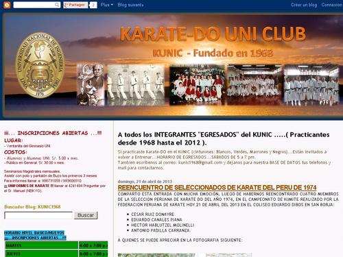 club de karate de la Universidad Nacional de Ingenieria