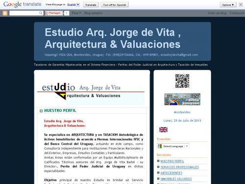 Estudio Arq. Jorge de Vita, Arquitectura & Valuaciones