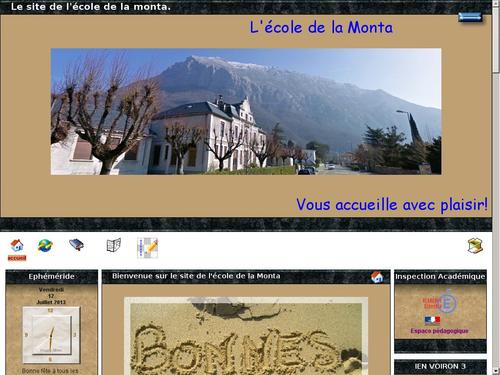 le site de l'école de la Monta (38)