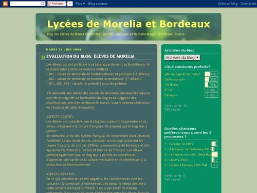 Lycées Morelia et Bordeaux