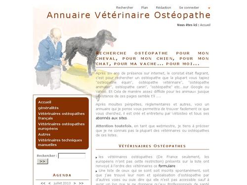Annuaire de vétérinaires ostéopathes