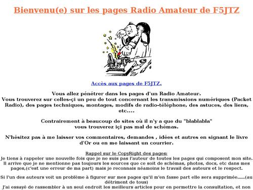 Site Radioamateur de Patrice F5JTZ